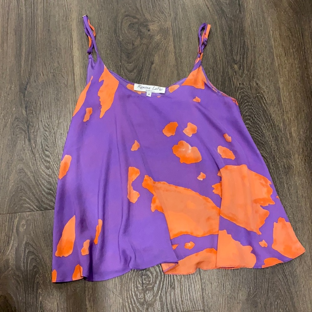 Hand painted printed top